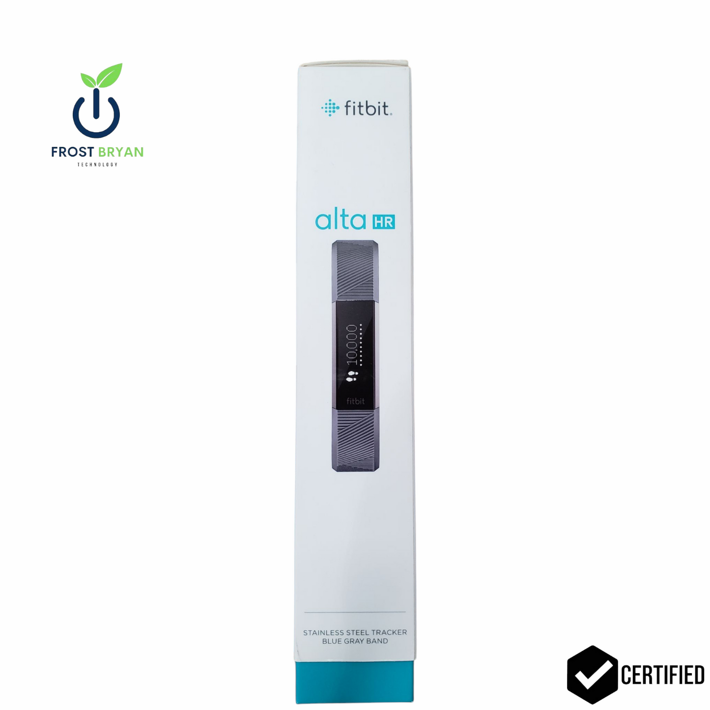New Fitbit Alta HR Activity Tracker - Large, Grey (FB408SGYL) - Sealed