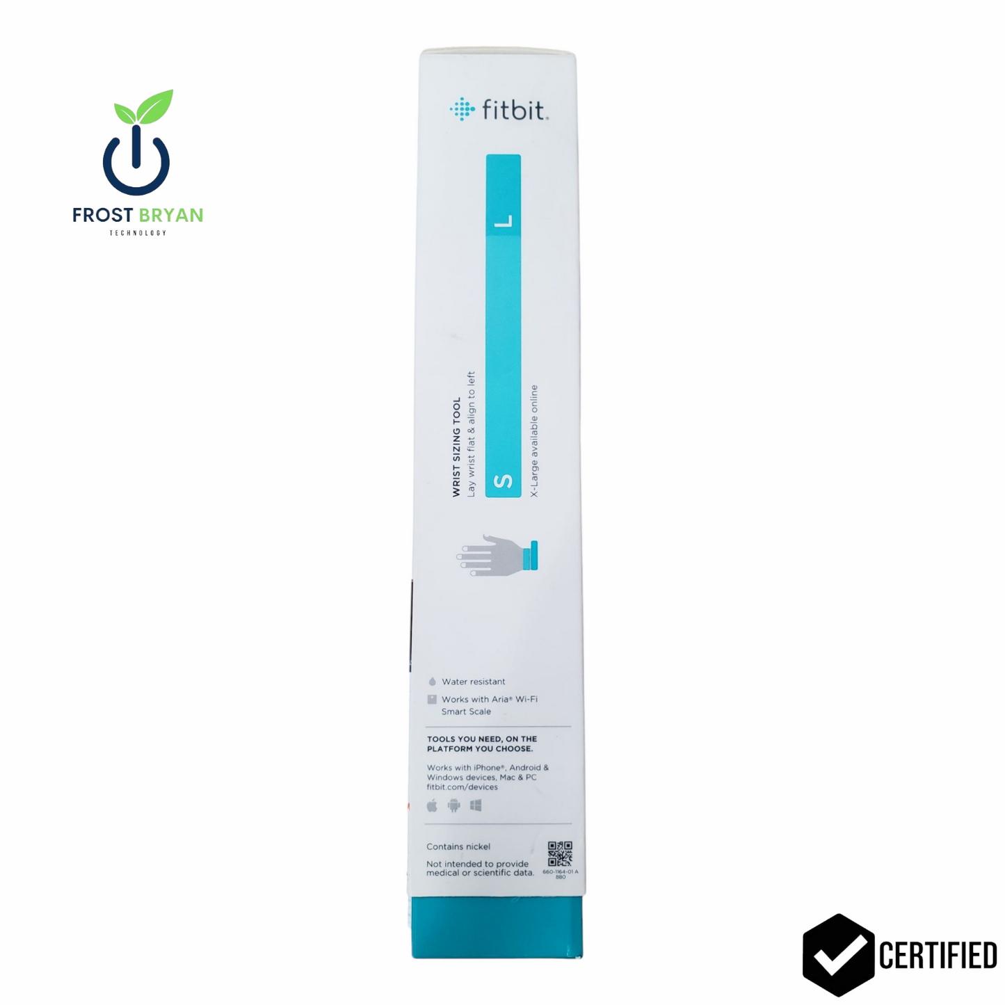 New Fitbit Alta HR Activity Tracker - Large, Grey (FB408SGYL) - Sealed