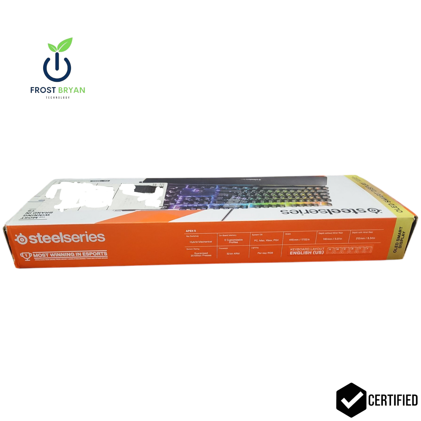 SteelSeries Apex 5 Wired Mechanical Gaming Keyboard
