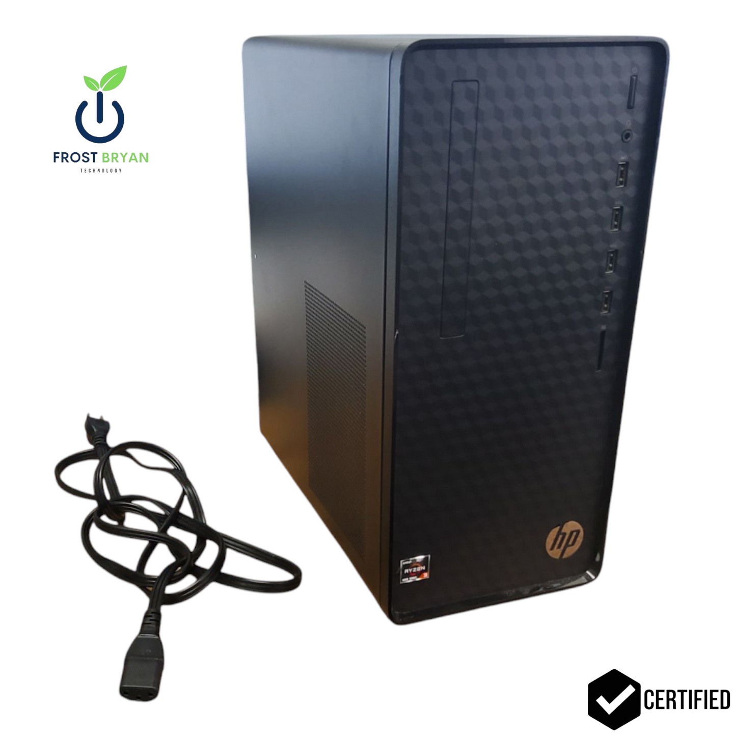 HP Desktop M01-F1214 Ryzen 3 4300G@3.80GHz 8GB RAM 256GB SSD NO OS GRADE B