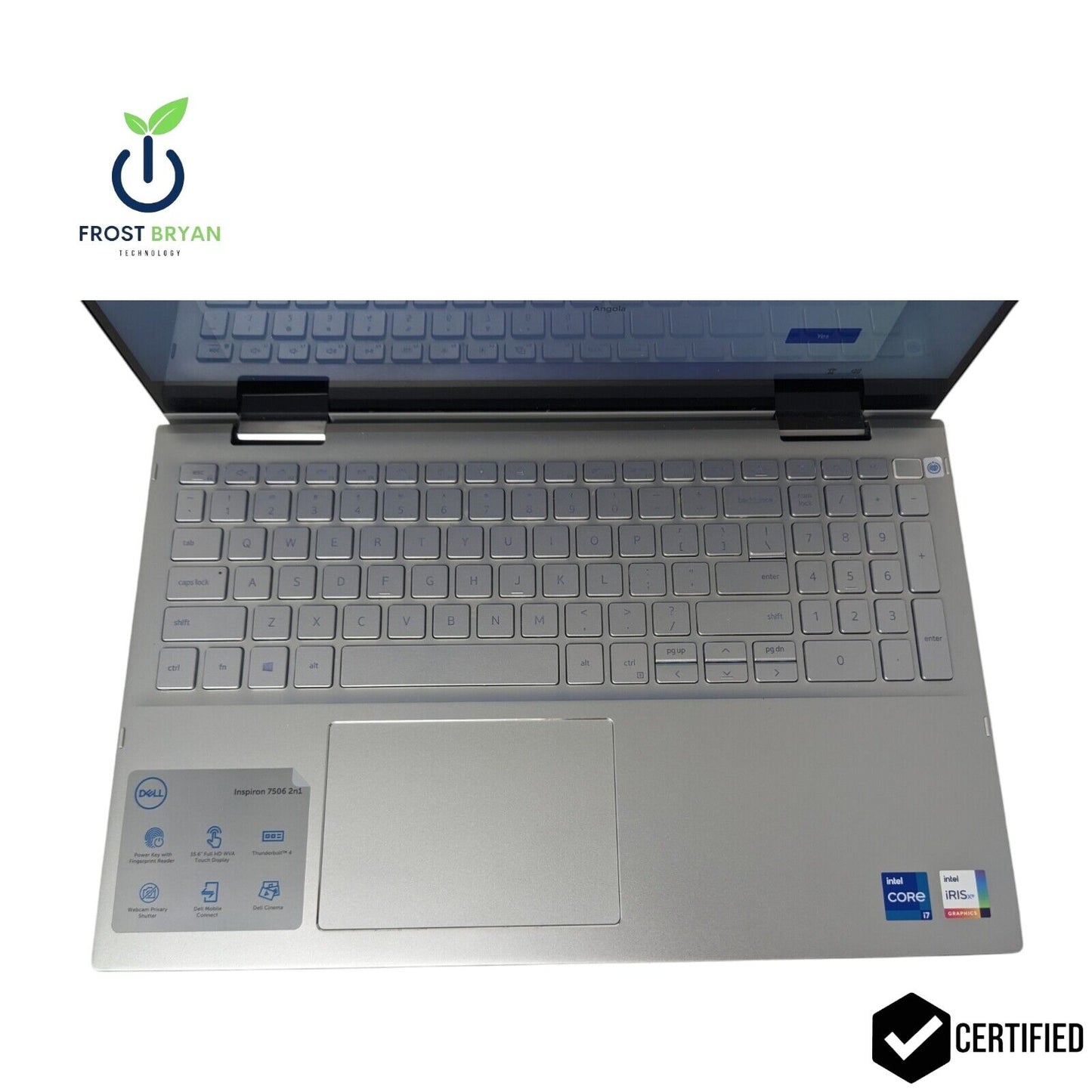 Dell INSPIRON 7506 2-in-1 i7-1165G7@2.80GHz, 16 GB RAM, 512 GB SSD, WIN 11 PRO