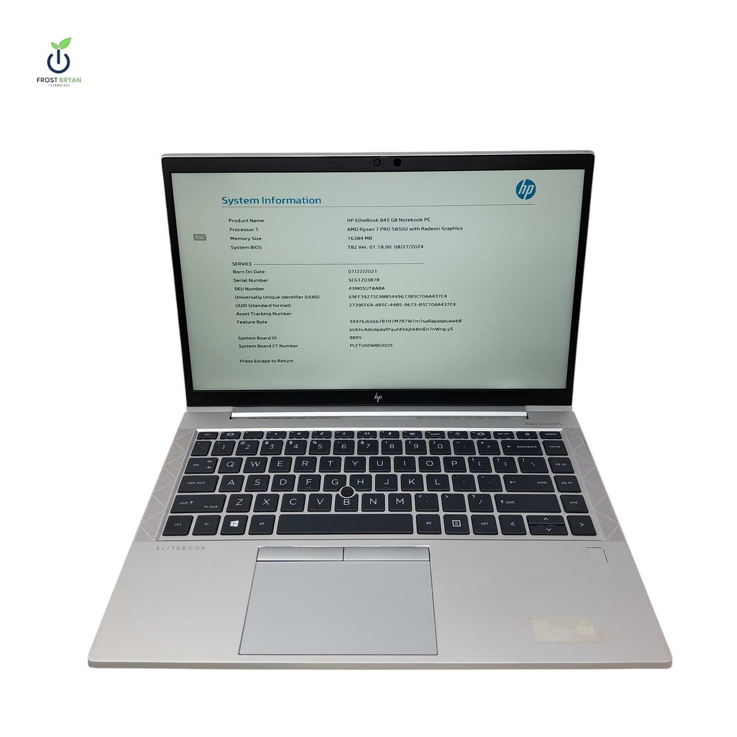 HP ELITEBOOK 845 G8 Ryzen 7 PRO 5850U 500 GB 16 GB No OS Grade C [READ]